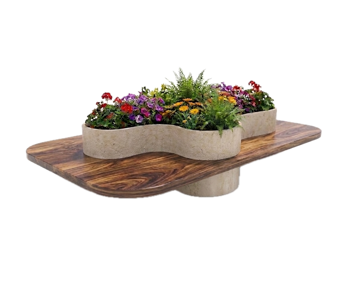 no-sf seduta con fioriera milflower
