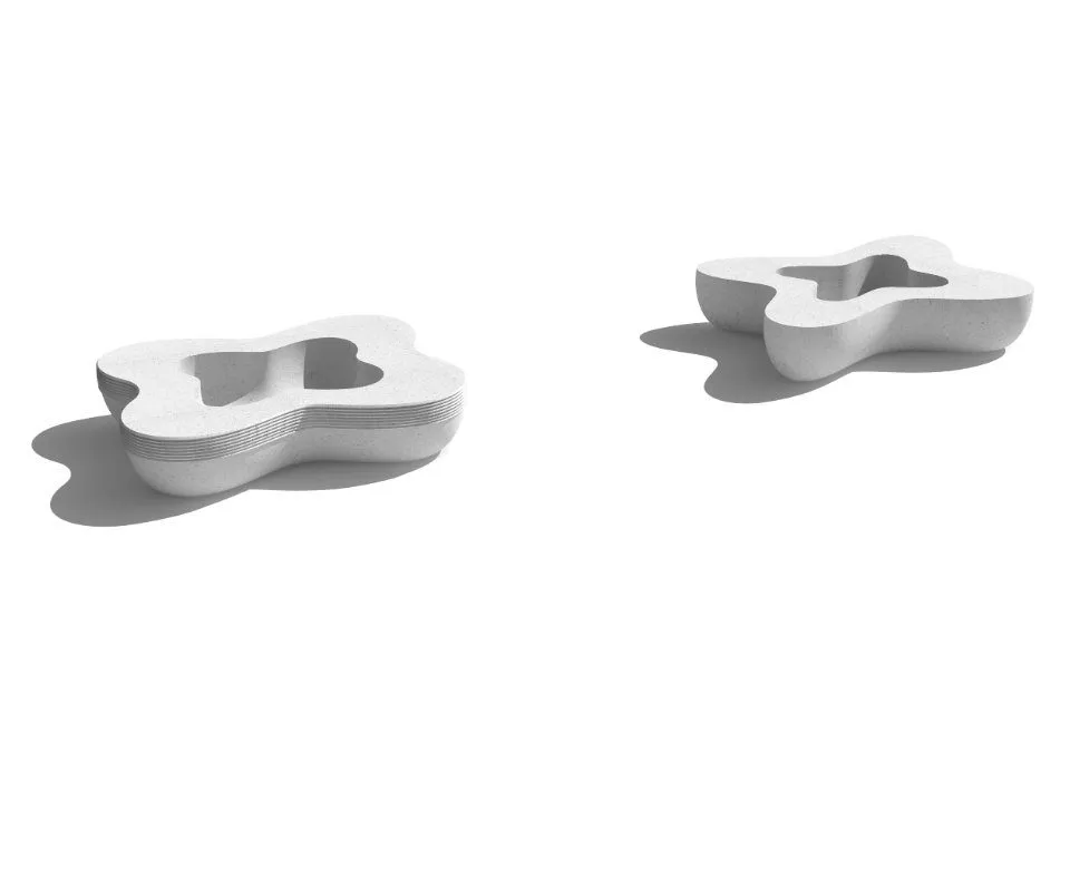 seduta con fioriera flower S2